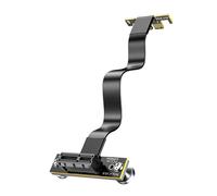 Cavo riser di fissaggio magnetico PCIe 4.0 X1 16 Gbps 90 doppio angolo per scheda WiFi PCIe Adattatore M.2 Scheda USB PCIe 10 cm