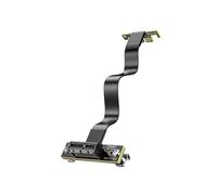Cavo Riser di Fissaggio Magnetico PCIe 4.0 X1 16 Gbps 90 Doppio Angolo per Scheda WiFi PCIe Adattatore M.2 Scheda USB PCIe 10 cm