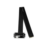 Cavo Riser NVMe PCIe da Slot M.2 M-Key NVMe A PCIe 4.0 X4 per Schede Grafiche Esterne, con Inclinazione di 180 Gradi.
