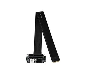 Cavo Riser NVMe PCIe da Slot M.2 M-Key NVMe A PCIe 4.0 X4 per Schede Grafiche Esterne, con Inclinazione di 180 Gradi.