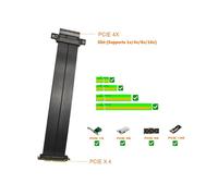 Cavo Riser PCI-e PCI e 4X, Scheda Riser PCI Express PCIe X4 A X8 X16 4.0 GEN4, Cavo di Estensione di Espansione da 15 cm.