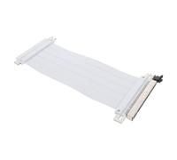 Cavo Riser Pcie 4.0 16x per Scheda Grafica, Rame Bianco | Angolo Retto 180°, Montaggio Verticale Gpu, Setup Multi Scheda, Trasmissione ad Alta Velocità