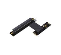 Cavo Riser PCIe 4.0 M.2 NVMe A X16 con Snodo A 90 per Scheda Grafica, Estensione SSD M.2 NVMe Key-M Gen4x4 M43UL