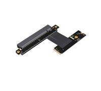 Cavo Riser PCIe 4.0 M.2 NVMe A X16 con Snodo A 90 per Scheda Grafica, Estensione SSD M.2 NVMe Key-M Gen4x4 M43UF