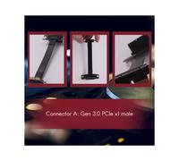 Cavo riser PCIE X1 doppio angolo retto di 90 gradi PCIe 3.0 per scheda di estensione PCI Express 1X da 8 Gbps, 10 cm