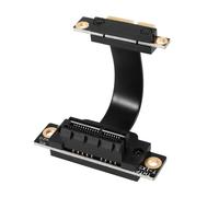 Cavo riser PCIE X1 doppio angolo retto di 90 gradi PCIe 3.0 per scheda di estensione PCI Express 1X da 8 Gbps - 5 cm