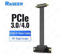 Cavo riser RAGEER PCIe 3.0/4.0 X1 (doppio angolo retto) per scheda WiFi PCIe, adattatore M.2, scheda Firewire, scheda PCIe USB, scheda audio