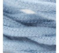 Cavo rivestito in tessuto effetto cotone intrecciato - 3 m - Blu oceano