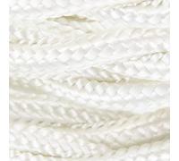 Cavo rivestito in tessuto in seta intrecciato - 3 m - Avorio