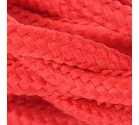 Cavo rivestito in tessuto in seta intrecciato - 3 m - Rosso