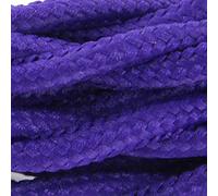 Cavo rivestito in tessuto in seta intrecciato - 3 m - Viola