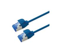 Cavo Roline S/FTP Cat6a Slim LSOH PoE blu 0,5 m RJ-45