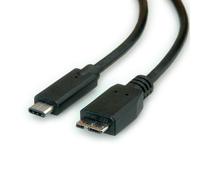 Cavo ROLINE USB3.2 Gen1, C - Micro B, M/M, nero, 1 m