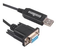 Cavo rollover null modem PL2303TA incrociato, da USB RS232 a DB9 Null modem pinout: 2-TXD, 3-RXD 5-GND, 7-CTS. 8-RT