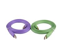 Cavo router di rete Gold placcato USB a RJ45 8p8c Cavo convertitore dell'adattatore seriale compatibile con cis-co H3C Hua-Wei H-P Switchs rollover (Size : 6ft, Color : Green)