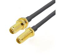 Cavo RP-SMA Maschio a RP-SMA Femmina 1 5 mm Paratia filo RG-58 50 Ohm Rf Cavo jumper estensione dell'antenna a trecce coassiali(RPSMA F to RPSMA F,1M)