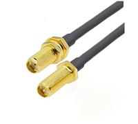 Cavo RP-SMA Maschio a RP-SMA Femmina 1 5 mm Paratia filo RG-58 50 Ohm Rf Cavo jumper estensione dell'antenna a trecce coassiali(SMA F to RP SMA F 2,1M)