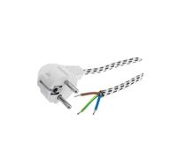 Cavo S39-3/07/2BW CEE 7/7 (E/F) spina angolata, cavo 2 m bianco 10 A JONEX