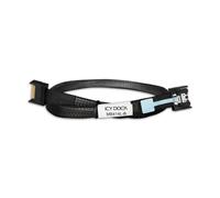 Icy Dock Cable MCIO 4i SFF-TA-1016 to SFF-TA-1016 black Cavo 0,5 m MB414L-B