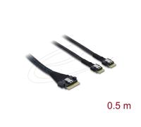 Cavo SAS Delock 82189 0.5 m SFF-8654 8i a 2x SFF-8654 4i