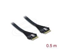 Cavo SAS Delock 82303 0,5 m Slim SAS SFF-8654 8i a Slim SAS SFF-8654 8i