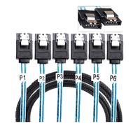 Cavo SAS SATA 3.0 III 6 Gbps for server dati da 7 pin a breakout splitter for disco rigido(1m)