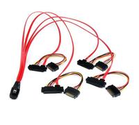 StarTech.com 50cm Internal Serial Attached SCSI Mini SAS Cable - SFF8087 to 4x S