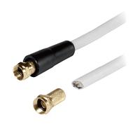 Vivanco VVSAT100MFDBW cavo coassiale 10 m Tipo F Bianco
