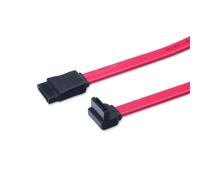 Cavo SATA 7-pin - ASSMANN ELECTRONIC - 0,5 m - Rosso - Connettore ad angolo sinistro, piatto