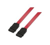 AISENS - Cable SATA III DATOS 6G DATOS, Rojo, 0.5M