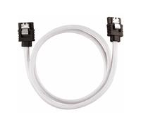 CAVO SATA CORSAIR Cavo con guaina CORSAIR Premium SATA 6Gbps bianco 60cm dritto - (CC-8900253)