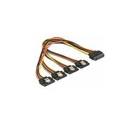 DeLOCK 60157 cavo SATA 0,3 m SATA a 15 pin 4 x SATA 15 pin Multicolore (Delock - forl?ngerkabel til str?m - SA) NEW