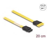 DeLOCK 83949 cavo SATA 0,2 m SATA 7-pin Giallo