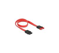 DeLOCK 83953 Cavo SATA 0,3 m SATA 7-Pin Nero, Rosso