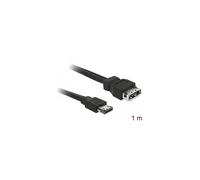 CAVO SATA DELOCK Power Over eSATA Extension cable male-female 1m