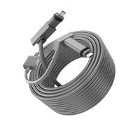 Cavo satellitare a cambio, cavo di sostituzione della piatta rettangolare 30 piedi con attatore Ethernet 3 piedi 2 in 1 impermeabile per antenna Gen2 V2