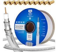 Cavo satellitare coassiale HB-Digital HQ-135-100 Pro con connettore 10x F