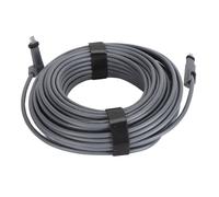 Cavo satellite in PVC grigio waterproof da 1200Mbps, in rame, lungo 10m, compatibile con V2 Rectangular