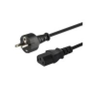 Cavo Savio CL-89 1,2M Schuko a IEC C13 rame nero 250V compatibile IBM