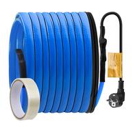 Cavo Scaldante Antigelo, Ci-Fotto Cavo Scaldante Autoregolante (8M, 25 W/M) con Termostato Incorporato per la Protezione di Tubature Dell'acqua, Tubature di Case in Metallo/Plastica, Grondaie
