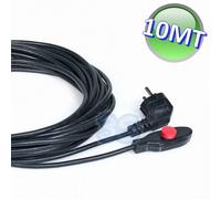 Cavo scaldante NO FROST 10 mt antigelo 15 W/m con spina e termostato