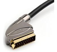 CAVO SCART 21 POLI SCHERMATURA MULTIPLA CONNETTORE PRECISIONE FULL HD 1 METRO CI