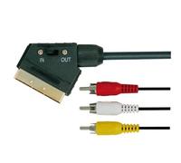 CAVO SCART / 3 RCA CON COMMUTATORE