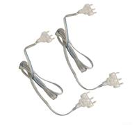Cavo Scherma Spada 2 per trasparente 50cm Cavo Scherma Spada | per trasparente, 50cm lunghezza, 2 , plastica PVC, rame interno, per spada