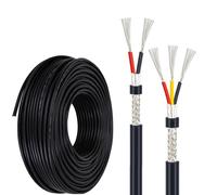 Cavo Schermato 2/3 Conduttori 20/18/16 AWG 30-130 Piedi UL2464 Nucleo In Rame Stagnato Calibro 16/14/12 Cavo For Altoparlanti - Flessibile For Elettrodomestici, Trasformatori(100FT,12AWG-2C)