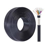 Cavo Schermato 28 AWG 10C, Rame Stagnato UL2464 28/10 25 Piedi, Cavo Elettrico Bassa Tensione Fino A 300V, Per Batteria Auto, LED RGBW, Illuminazione Marina(200FT,10C-26AWG)