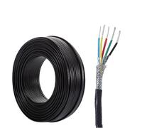 Cavo Schermato Ad Alta Temperatura AFPF A 5 Conduttori Calibro 18/5, Resistente Al Calore E Ignifugo, Filo Flessibile Da For Uso Industriale Con Nastro Isolante(100ft,0.2mm2-5c)