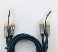 Cavo schermato Alta Fedeltà con massa doppio rca per ampli giradischi 100 cm