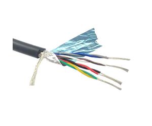 cavo schermato, Cavo di rame schermato a doppino intrecciato for il controllo del segnale canalina da 2 metri(22awg 0.3mm2 Back,8cores)