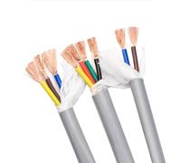 Cavo schermato, filo elettrico da 10 m, filo di rame stagnato in PVC ad alta flessibilità, 2-5 conduttori, 0,15 mm²-1 mm², filo di segnale TRVV, cavo di controllo del segnale(3 core x 0.15mm²)
